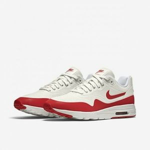 red and white nike sneakers